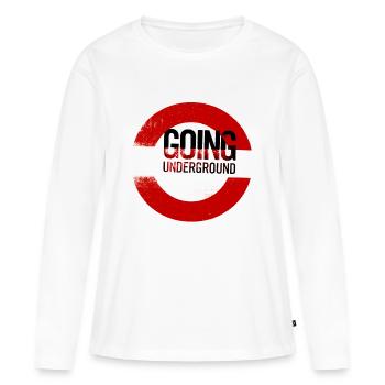 going underground - Frauen Premium Bio Langarmshirt - Weiß - Vorne - Julia (174cm)