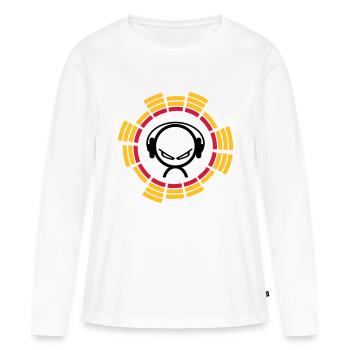 equalizer - Frauen Premium Bio Langarmshirt - Weiß - Vorne - Julia (174cm)