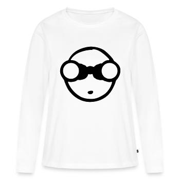 Peeper Original - Frauen Premium Bio Langarmshirt - Weiß - Vorne - Julia (174cm)