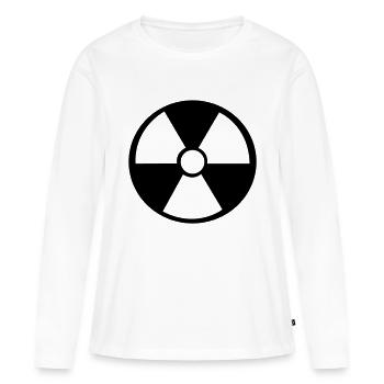 Atom Zeichen - Frauen Premium Bio Langarmshirt - Weiß - Vorne - Julia (174cm)