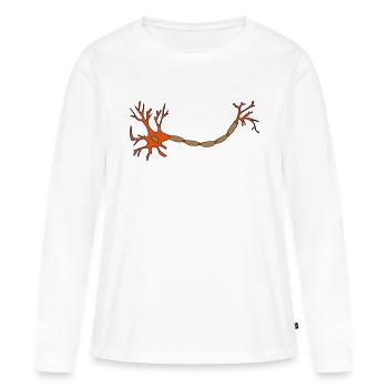annoy - Women's Premium Organic Long Sleeve Shirt - white - Front - Julia (174cm)
