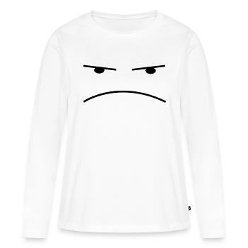 Smiley Sauer - Frauen Premium Bio Langarmshirt - Weiß - Vorne - Julia (174cm)