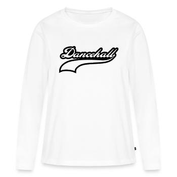 dancehall - T-shirt manches longues Premium bio Femme - blanc - Devant - Julia (174cm)