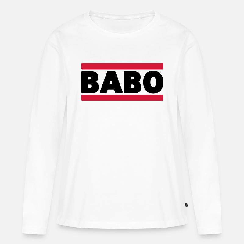 Babo - Frauen Premium Bio Langarmshirt - Weiß