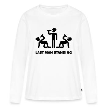 Last Man Standing (Binge Drinking Party) - Frauen Premium Bio Langarmshirt - Weiß - Vorne - Julia (174cm)