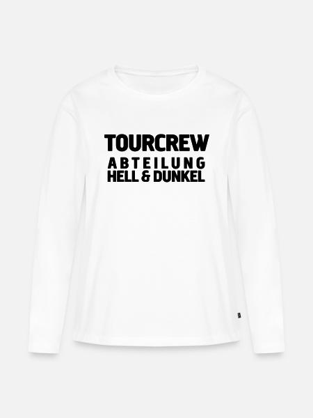 tourcrew light - Frauen Premium Bio Langarmshirt - Weiß