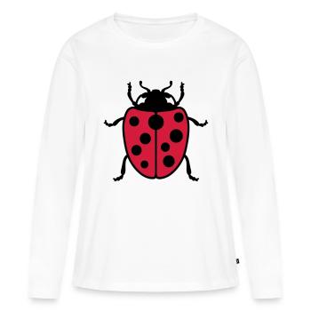 Ladybug - Women's Premium Organic Long Sleeve Shirt - white - Front - Julia (174cm)