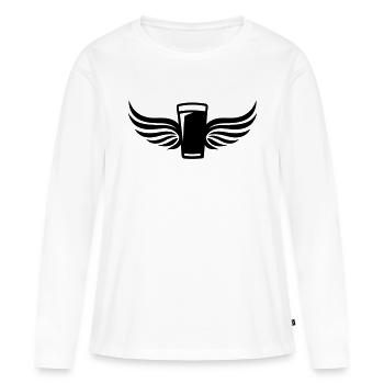 Beer Wings - Women's Premium Organic Long Sleeve Shirt - white - Front - Julia (174cm)