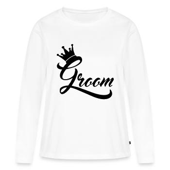 groom - Women's Premium Organic Long Sleeve Shirt - white - Front - Julia (174cm)