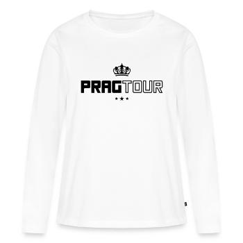 prag tour - Frauen Premium Bio Langarmshirt - Weiß - Vorne - Julia (174cm)
