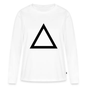 Triangle - Women's Premium Organic Long Sleeve Shirt - white - Front - Julia (174cm)