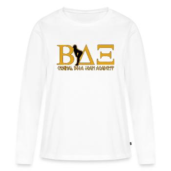 original beta - T-shirt manches longues Premium bio Femme - blanc - Devant - Julia (174cm)