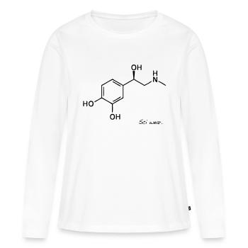 Adrenalin Kick - Frauen Premium Bio Langarmshirt - Weiß - Vorne - Julia (174cm)