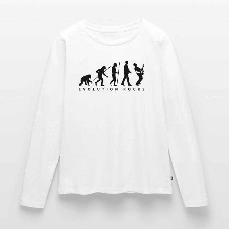 evolution_rocks_032012_g1c Women's Premium Organic Long Sleeve Shirt