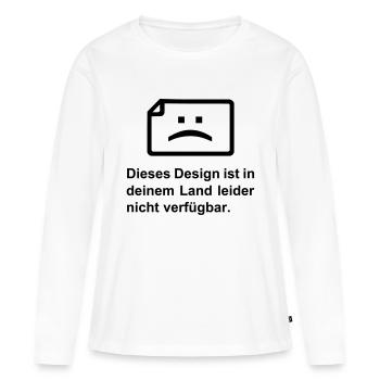 Malheureusement, pas disponible ... - T-shirt manches longues Premium bio Femme - blanc - Devant - Julia (174cm)