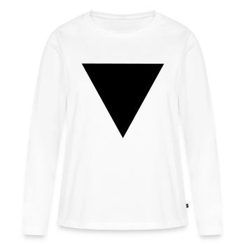 Triangle - Women's Premium Organic Long Sleeve Shirt - white - Front - Julia (174cm)