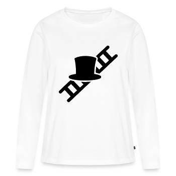 Schornsteinfeger - Frauen Premium Bio Langarmshirt - Weiß - Vorne - Julia (174cm)