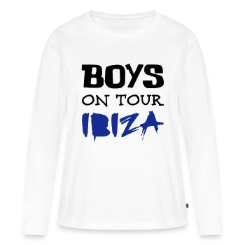 Ibiza - T-shirt manches longues Premium bio Femme - blanc - Devant - Julia (174cm)