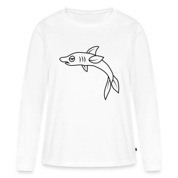 Bored Angry Fish - Women's Premium Organic Long Sleeve Shirt - white - Front - Julia (174cm)