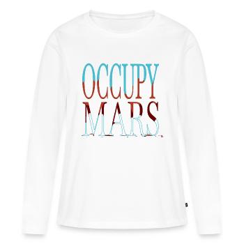 astrophysics spaceship birthday humor present - Frauen Premium Bio Langarmshirt - Weiß - Vorne - Julia (174cm)