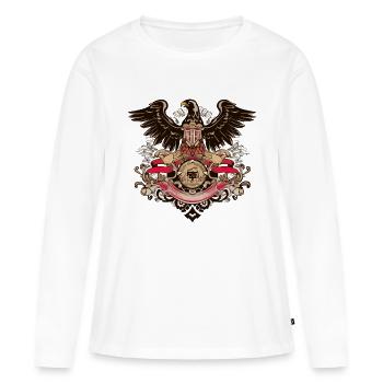 German Eagle - Women's Premium Organic Long Sleeve Shirt - white - Front - Julia (174cm)