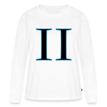 roman2 - Frauen Premium Bio Langarmshirt - Weiß - Vorne - Julia (174cm)