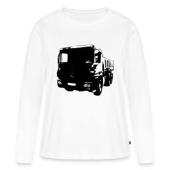 kipper - Frauen Premium Bio Langarmshirt - Weiß - Vorne - Julia (174cm)