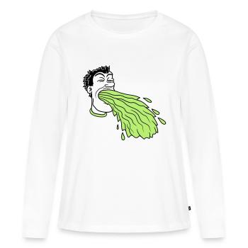 vomit vomit sick sick vomit ek - Women's Premium Organic Long Sleeve Shirt - white - Front - Julia (174cm)