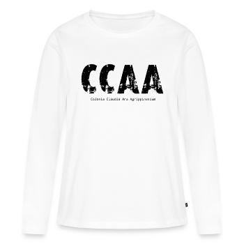 CCAA - Colonia Claudia Ara Agrippinensium - Cologne! - Women's Premium Organic Long Sleeve Shirt - white - Front - Julia (174cm)