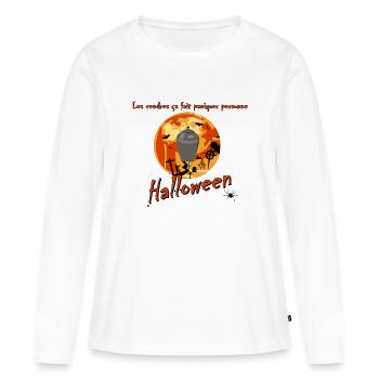 Halloween Cendre Urne - T-shirt manches longues Premium bio Femme - blanc - Devant - Julia (174cm)