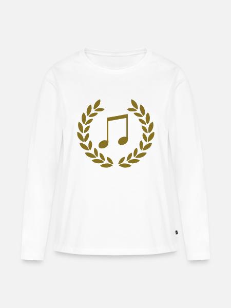 note - Frauen Premium Bio Langarmshirt - Weiß