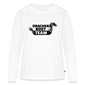 Drachenboot - Frauen Premium Bio Langarmshirt - Weiß - Vorne - Julia (174cm)