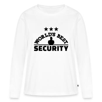 Security - Women's Premium Organic Long Sleeve Shirt - white - Front - Julia (174cm)