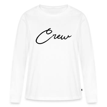 équipage - T-shirt manches longues Premium bio Femme - blanc - Devant - Julia (174cm)
