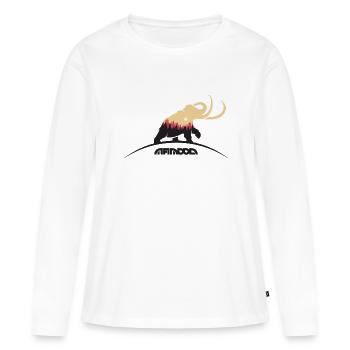 Mammoth Wilderness Insinde - Women's Premium Organic Long Sleeve Shirt - white - Front - Julia (174cm)