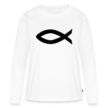Christentum - Frauen Premium Bio Langarmshirt - Weiß - Vorne - Julia (174cm)