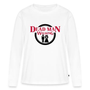 Dead Man Walking - T-shirt manches longues Premium bio Femme - blanc - Devant - Julia (174cm)