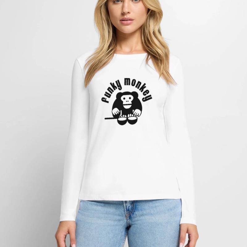 Funky Monkey Women's Premium Organic Long Sleeve Shirt