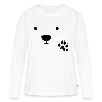 Polar Bear - Frauen Premium Bio Langarmshirt - Weiß - Vorne - Julia (174cm)
