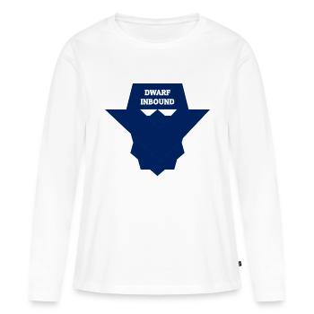 Naine entrante - T-shirt manches longues Premium bio Femme - blanc - Devant - Julia (174cm)