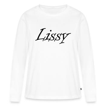 lissy - Frauen Premium Bio Langarmshirt - Weiß - Vorne - Julia (174cm)