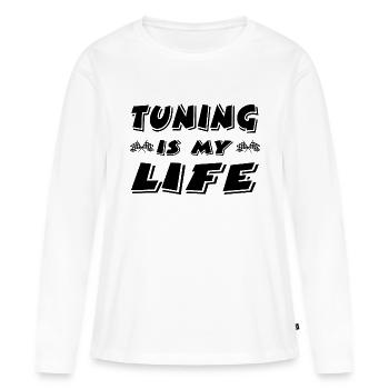 Tuning - Women's Premium Organic Long Sleeve Shirt - white - Front - Julia (174cm)