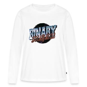 quote programming computer bday backend developer - Frauen Premium Bio Langarmshirt - Weiß - Vorne - Julia (174cm)