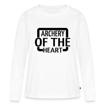 Funny Archery Arrows Archery Techniques - Women's Premium Organic Long Sleeve Shirt - white - Front - Julia (174cm)