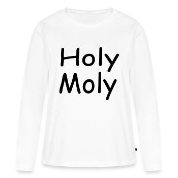 Sainte Moly - T-shirt manches longues Premium bio Femme - blanc - Devant - Julia (174cm)
