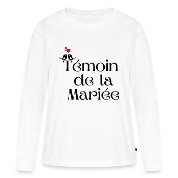 Bride's Best Man - Women's Premium Organic Long Sleeve Shirt - white - Front - Julia (174cm)