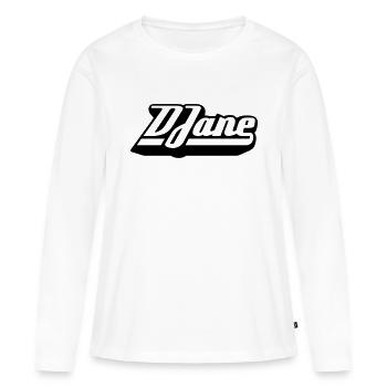 DJane - Women's Premium Organic Long Sleeve Shirt - white - Front - Julia (174cm)