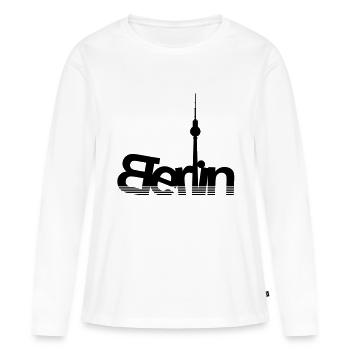 Tour de télévision de Berlin - T-shirt manches longues Premium bio Femme - blanc - Devant - Julia (174cm)