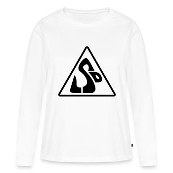 LSD Snake__V004 - T-shirt manches longues Premium bio Femme - blanc - Devant - Julia (174cm)