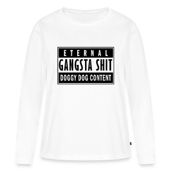 Gangstashit - Frauen Premium Bio Langarmshirt - Weiß - Vorne - Julia (174cm)